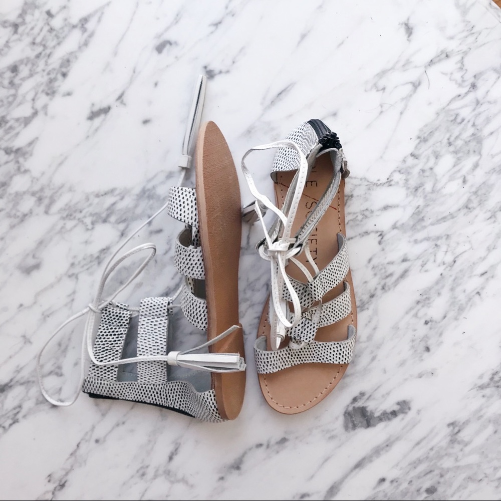 Sole Society lace up sandals